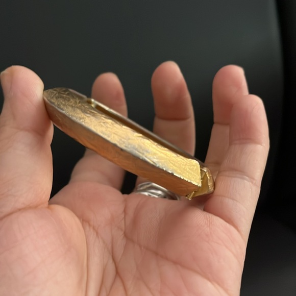 1980 vintage Lucien Piccard Golden bangle bracelet - Picture 7 of 7